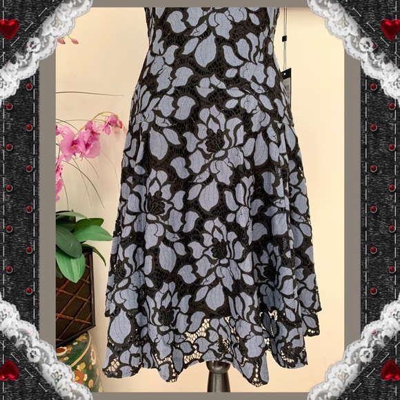 Tommy Hilfiger Lace Overlay Fir & Flare Dress - Picture 5 of 11